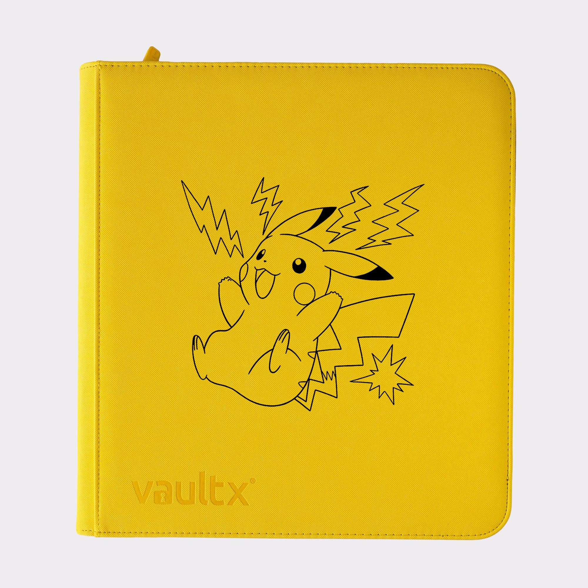 Pokemon Pikachu TCG Binder – Vault X Zip Binders. 4, 9, or 12 Pockets