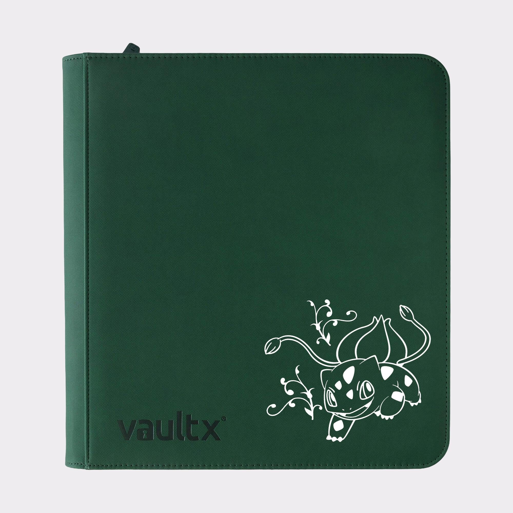 Pokemon Bulbasaur TCG Binder – Vault X Zip Binders. 4, 9, or 12 Pockets