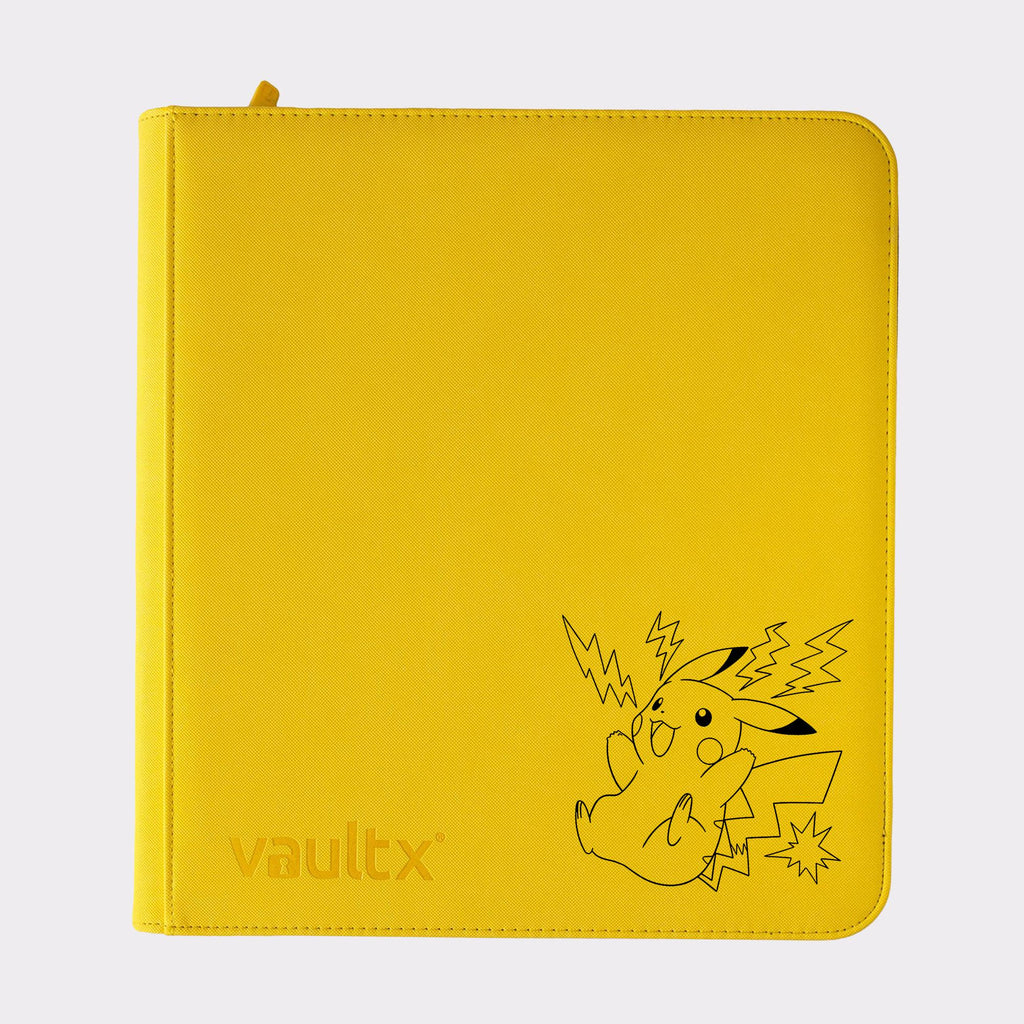 Pokemon Pikachu TCG Binder – Vault X Zip Binders. 4, 9, or 12 Pockets