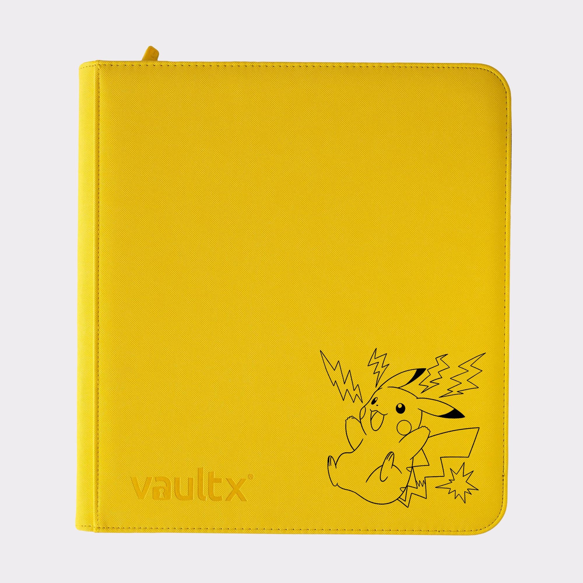 Pokemon Pikachu TCG Binder – Vault X Zip Binders. 4, 9, or 12 Pockets