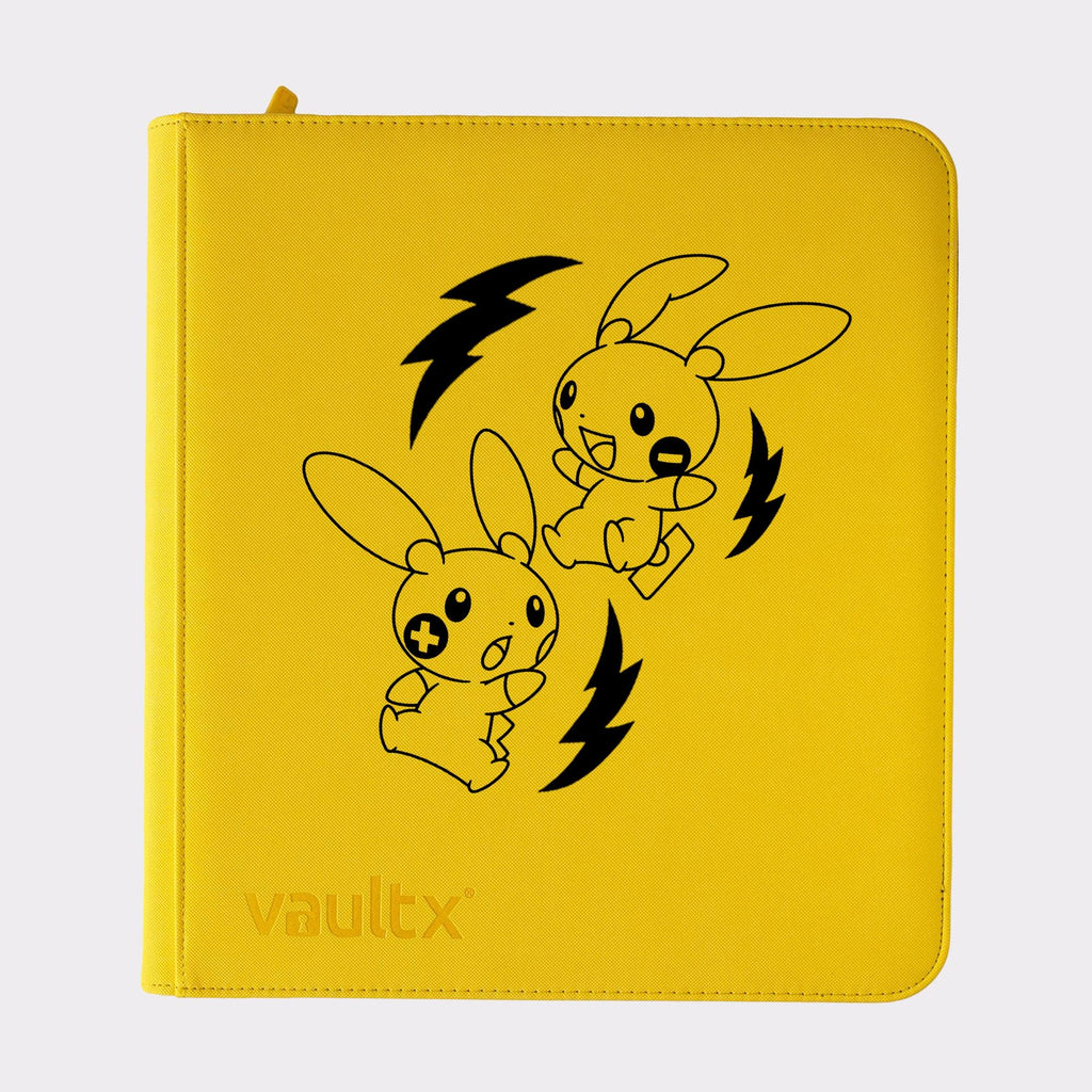 Pokemon Plusle & Minun TCG Binder – Vault X Zip Binders. 4, 9, or 12 Pockets