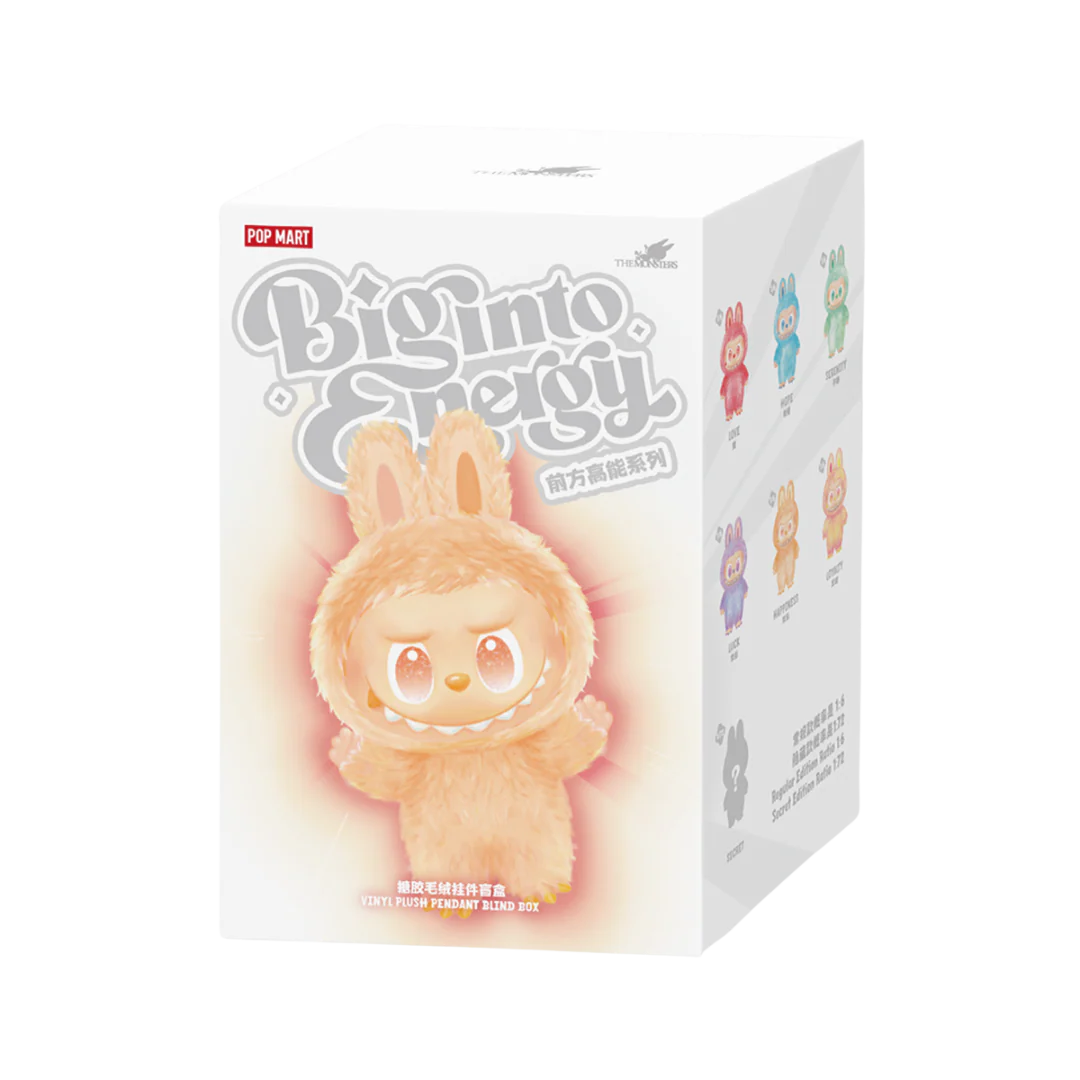 POP MART LABUBU THE MONSTERS BIG INTO ENERGY VINYL PLUSH BLIND BOX