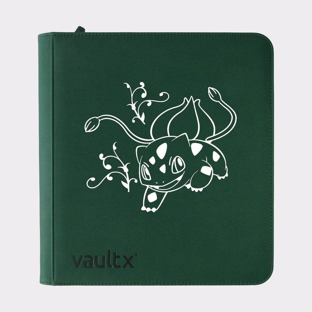 Pokemon Bulbasaur TCG Binder – Vault X Zip Binders. 4, 9, or 12 Pockets