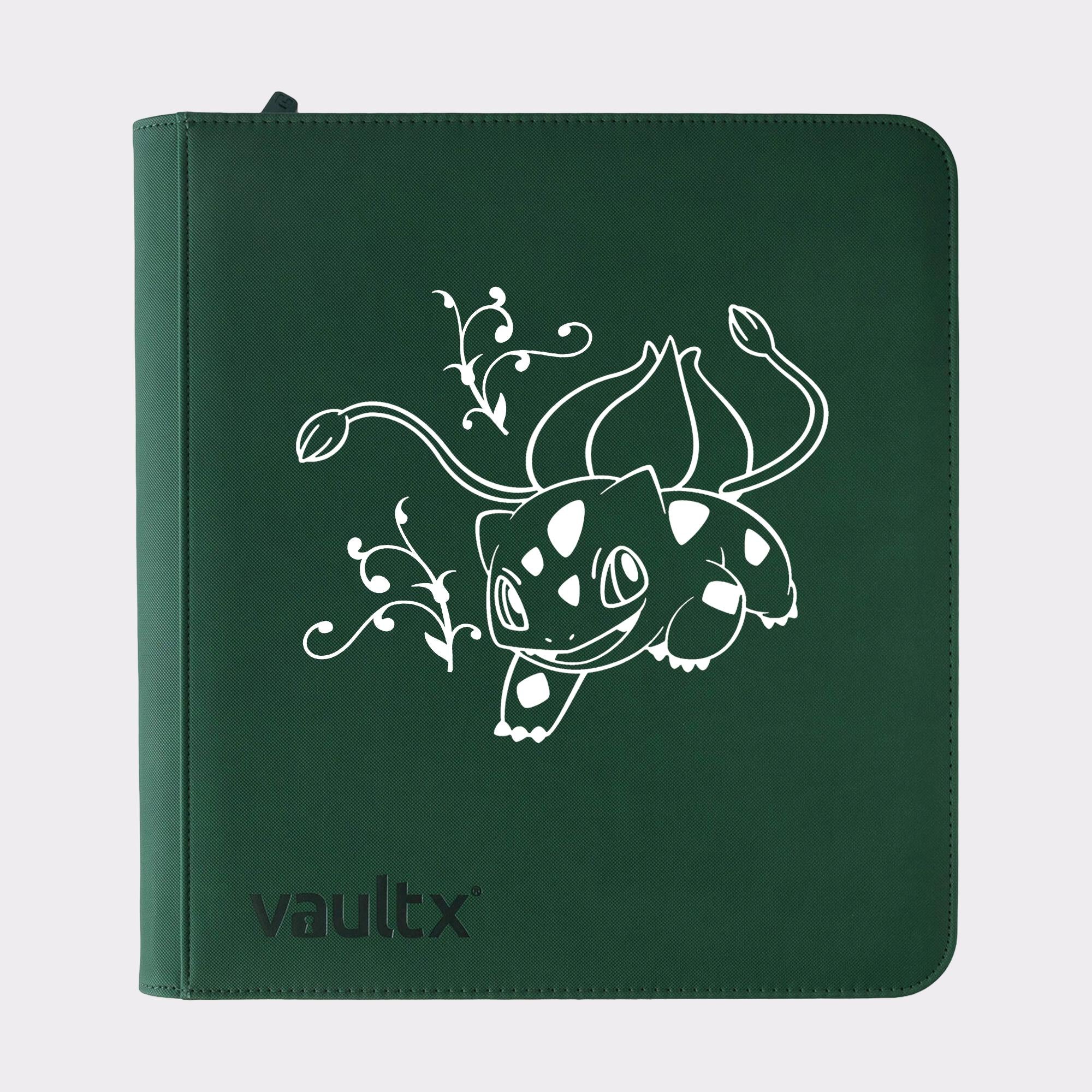 Pokemon Bulbasaur TCG Binder – Vault X Zip Binders. 4, 9, or 12 Pockets