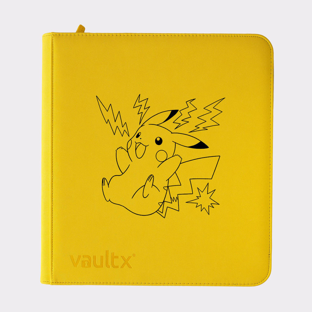 Pokemon Pikachu TCG Binder – Vault X Zip Binders. 4, 9, or 12 Pockets