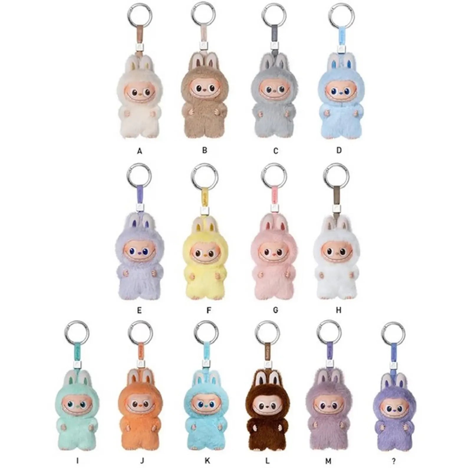 Letters A - M POP MART Labubu - GenuineThe Monsters Pin For Love Vinyl Plush Pendant Blind Box